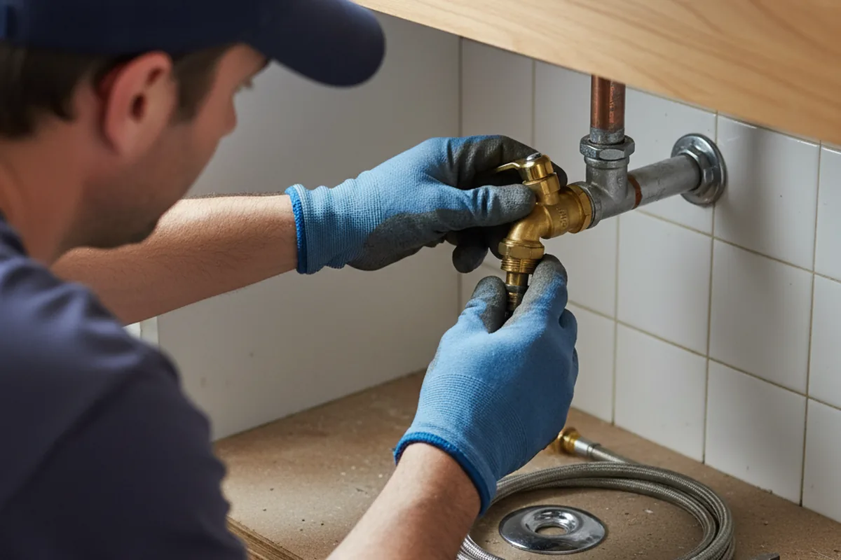 Shutoff valve and fitting work during Emergency Plumbing in Buckeystown
